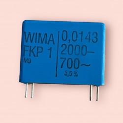 FKP1R021436B CAP.POL.0.0143uF 2000V (14.3NF) 3.5% WIMA MPP RM:27.5mm (13X24X31.5)