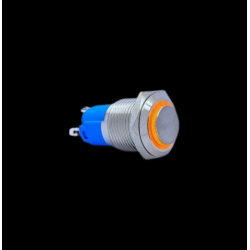 E23 16MM METAL BUTON KALICILI 12-24V TURUNCU LED 1NO/1NC